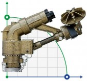 Aspersor para riego, irrigación TURFJET BSP Aspersor para riego, irrigación TURFJET BSP
