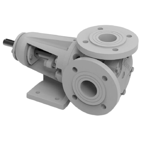 Bomba de engranajes Kupar KIPK 1 1/2 pulgadas-C, AISI 316, 0,4-4 m3/h para productos químicos viscosos Bomba de engranajes Kupar KIPK 1 1/2 pulgadas-C, AISI 316, 0,4-4 m3/h para productos químicos viscosos