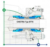 Пара трения подвижная CHETRA 877X SIC Пара трения подвижная CHETRA 877X SIC