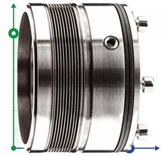 Garniture mécanique R-MFL WT80 95, CAR/SIC, PTFE, 316