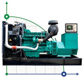 Industrial diesel generator XHYV-400GF with ATS, engine Volvo 500kVA, 400kW, 380V/50HZ open type Industrial diesel generator XHYV-400GF with ATS, engine Volvo 500kVA, 400kW, 380V/50HZ open type