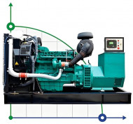 Generador diesel industrial XHYV-400GF con ATS, motor Volvo 500kVA, 400kW, 380V/50HZ tipo abierto Generador diesel industrial XHYV-400GF con ATS, motor Volvo 500kVA, 400kW, 380V/50HZ tipo abierto