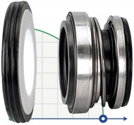 Mechanical seals R-103A 10, CAR/CER, EPDM, 304 Mechanical seals R-103A 10, CAR/CER, EPDM, 304
