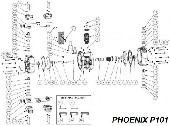 Кольцевая прокладка, AISI, PHOENIX P07, P18, P50, P65, P100, P101, P160, P250