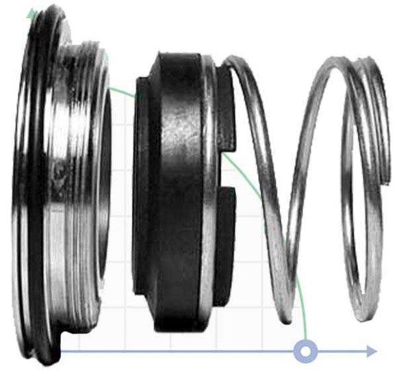 Mechanical seals Alfa Laval R-AL.LKHs 32, SIC/SIC, EPDM, 304