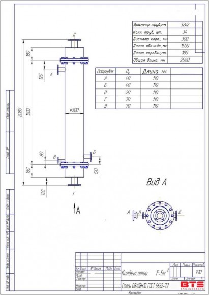 Shell-and-tube heat exchanger (condenser) - 5 Shell-and-tube heat exchanger (condenser) - 5