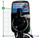 Bomba dosificadora para desinfección de agua PDE HC151+ CST M70 PVDF-CE-VT + SHUKO PLUG, 1,8-14 l/h, 20-1 bar Bomba dosificadora para desinfección de agua PDE HC151+ CST M70 PVDF-CE-VT + SHUKO PLUG, 1,8-14 l/h, 20-1 bar