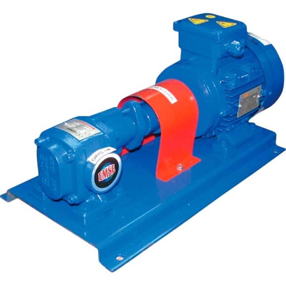 Шестеренчатый насос для перекачки пищевого масла EMSE EDP 1006 AISI 304, 1 1/2" 6 м3/ч, 5,5 кВт, 1500 об/мин