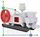 High pressure pump NB-80 for circulation of drilling mud in the well High pressure pump NB-80 for circulation of drilling mud in the well