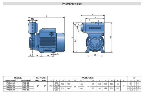 Насос вихровий Pedrollo PKSm 60 Насос вихровий Pedrollo PKSm 60