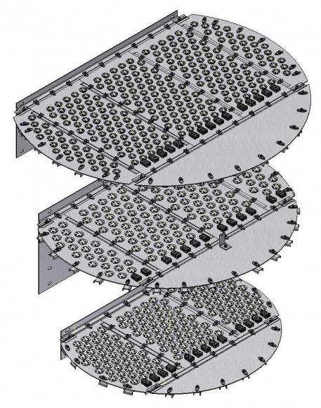 EDV® ADV® Destillationskolonnen-Ventilplatte 1800 mm EDV® ADV® Destillationskolonnen-Ventilplatte 1800 mm