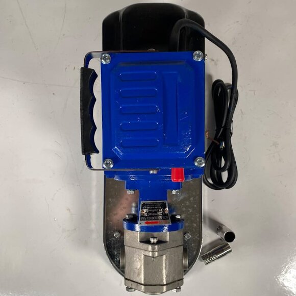 Stainless steel gear pump for pumping viscous liquids WCB-50/220V 50Hz, 25 l/min, 30 m, AISI 304, 0.55 kW, 1400 rpm, Ex Stainless steel gear pump for pumping viscous liquids WCB-50/220V 50Hz, 25 l/min, 30 m, AISI 304, 0.55 kW, 1400 rpm, Ex