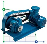 Насос для растворителей VANE PUMP YB-65 2,5 дюйма V-BELT DRIVE 500 л/мин, 4 kW, 640 rpm, 380V, Ex пластинчато-роторный Насос для растворителей VANE PUMP YB-65 2,5 дюйма V-BELT DRIVE 500 л/мин, 4 kW, 640 rpm, 380V, Ex пластинчато-роторный