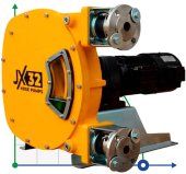 Индустриальный шланговый насос JXHIN-32-CI+Titanium-NBR-P, 1.65 м3/час, 1,5 кВт, 16 бар, 380В Индустриальный шланговый насос JXHIN-32-CI+Titanium-NBR-P, 1.65 м3/час, 1,5 кВт, 16 бар, 380В