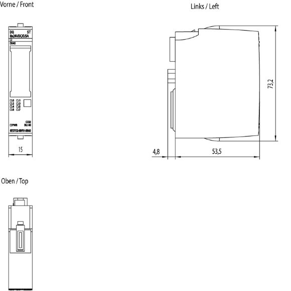 6ES7132-6BF01-0BA0 DQ output module 8x 24VDC/0.5A 6ES7132-6BF01-0BA0 DQ output module 8x 24VDC/0.5A