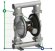 Pompe à membrane pour colle PHOENIX P1000 ALU SANTOPRENE+PTFE/PTFE, 1050 l/min
