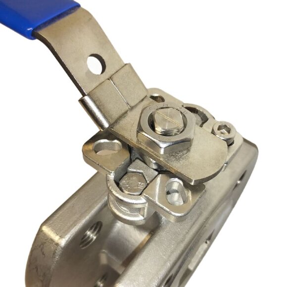 DN (Ду) 32 Кран нержавеющий шаровой фланцевый моноблочный AISI 304, Seat PTFE