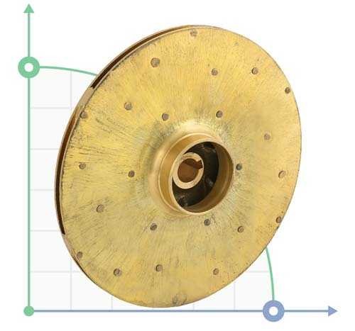 Wheel working for surface centrifugal pumps 775284,775285,775292,775,2923