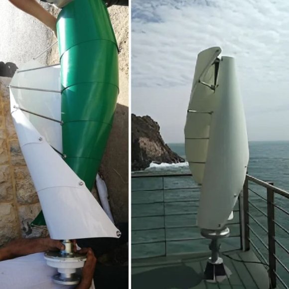 Spiral-type RX-SV5000 5 kW vertical wind generator