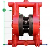 Pompe à membrane pneumatique RUBY 040P-P-TPT-F Pompe à membrane pneumatique RUBY 040P-P-TPT-F