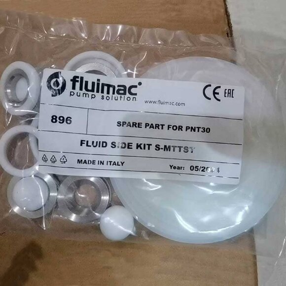 Reparatursatz für Pumpe KIT PHOENIX 30 S MTTST (Membranen aus Snatoprene+PTFE, Kugeln aus PTFE, Sättel aus AISI, Dichtungsring aus PTFE), KLP0030S-MTTST