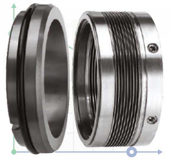 Уплотнения с металлическим сильфоном R-MFL85N 24, CAR/SIC, VITON, 316, G9