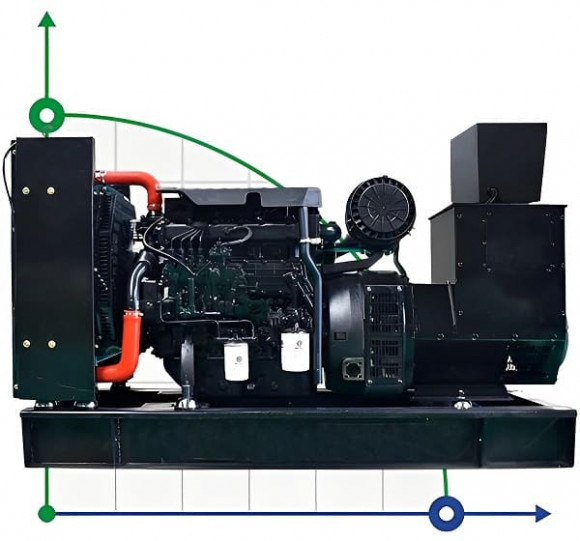 Generador diesel industrial XHYW-40GF con ATS, motor Weichai 50kVA, 40kW, 380V/50HZ tipo abierto