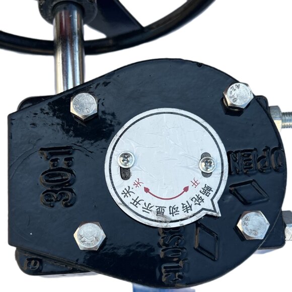 PN6 DN200 Válvula de mariposa, cuerpo hierro fundido, disco AISI 304, asiento: PTFE