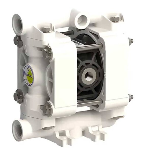 Pneumatic Diaphragm Pump for Acid PHOENIX P20 POM SANTOPRENE, 20 l/min