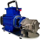 Edelstahl-Zahnradpumpe zum Pumpen von Pflanzenöl WCB-75/220V 50Hz, 75 l/min, 30 m, AISI 304, 0,75 kW, 2900 U/min, Ex Edelstahl-Zahnradpumpe zum Pumpen von Pflanzenöl WCB-75/220V 50Hz, 75 l/min, 30 m, AISI 304, 0,75 kW, 2900 U/min, Ex