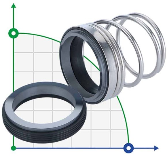Механическое уплотнение R-MG912 80, CAR/CER, VITON, 304, G60
