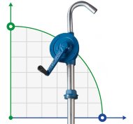 Pompe vide-fûts manuelle FLUIMAC NEPTUNE N-13, fonte, NBR