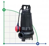 Drainage-Tauchpumpe Dreno AT 40/2/110 C. 218 TG mit Zweikanal-Laufrad
