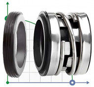 Mechanical seal R-2100S 40, SIC/SIC, VITON, 304, G9 Mechanical seal R-2100S 40, SIC/SIC, VITON, 304, G9