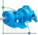 Bomba de engranajes interna VCB-80, 550 l/min, 6400 rpm