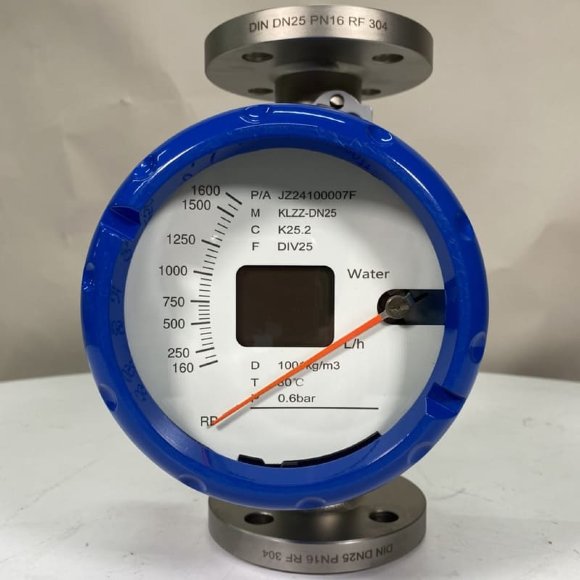 DN25 Flow meter rotameter stainless steel KLZZ PN16 (water), 160-1600 l/h, 4-20mA, Ex DN25 Flow meter rotameter stainless steel KLZZ PN16 (water), 160-1600 l/h, 4-20mA, Ex