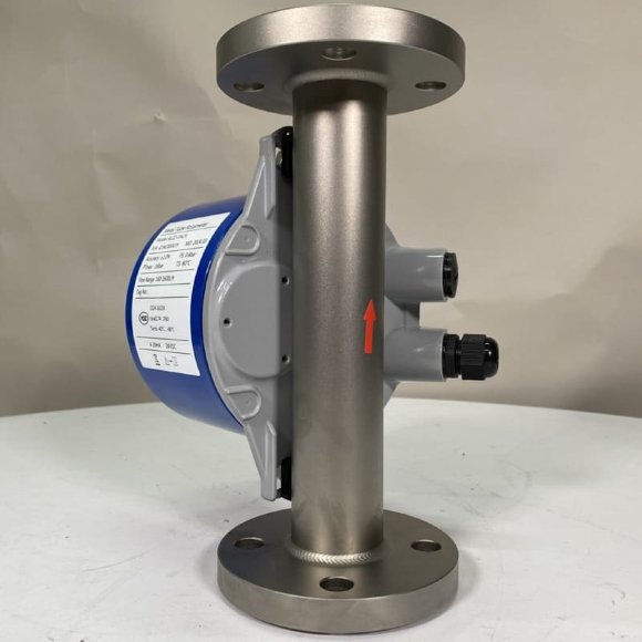 DN25 Flow meter rotameter stainless steel KLZZ PN16 (water), 160-1600 l/h, 4-20mA, Ex DN25 Flow meter rotameter stainless steel KLZZ PN16 (water), 160-1600 l/h, 4-20mA, Ex