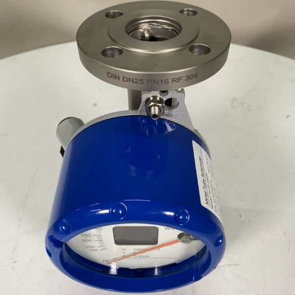 DN25 Flow meter rotameter stainless steel KLZZ PN16 (water), 160-1600 l/h, 4-20mA, Ex DN25 Flow meter rotameter stainless steel KLZZ PN16 (water), 160-1600 l/h, 4-20mA, Ex