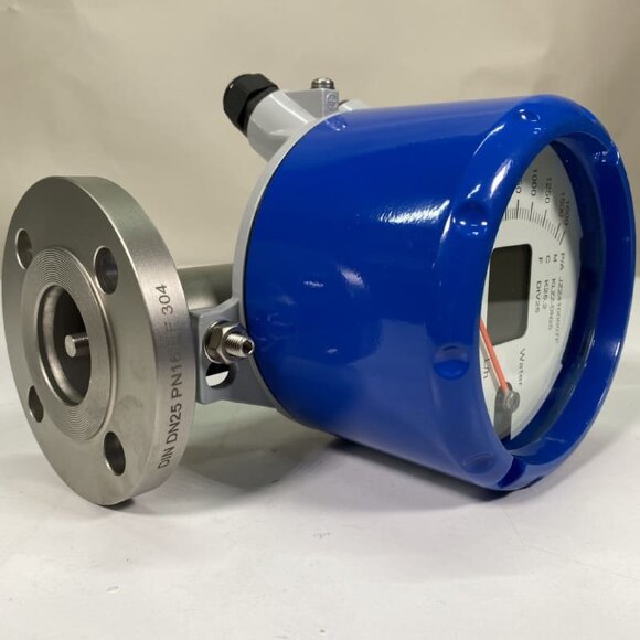 DN25 Flow meter rotameter stainless steel KLZZ PN16 (water), 160-1600 l/h, 4-20mA, Ex DN25 Flow meter rotameter stainless steel KLZZ PN16 (water), 160-1600 l/h, 4-20mA, Ex