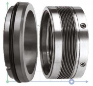 Ущільнення з металевим сильфоном R-MFL85N 38, CAR/SIC, VITON, 316, G9