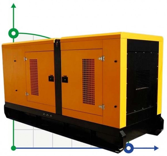 Industrieller Dieselgenerator XHYV-150GF mit ATS, motor Volvo 180kVA, 150kW, 380V/50HZ geschlossener Typ