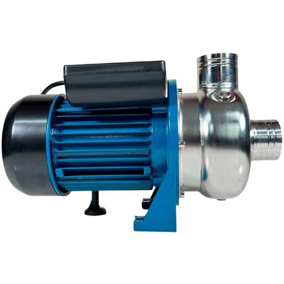 Насос для перекачки кваса, сока, пива, молока TS200, 1,5 кВт, AISI 304, 220В/50Гц, 2900 об/мин с открытым рабочим колесом