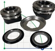 FLYGT R-FL.XA pump mechanical seal 35, L, TC/TC, VITON, 304 FLYGT R-FL.XA pump mechanical seal 35, L, TC/TC, VITON, 304