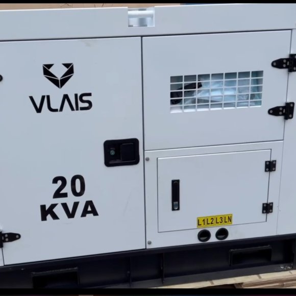 Generador diesel industrial VLAIS KP-PC20 con ATS, motor Ricardo 20kVA, 16kW, 380V/50HZ tipo cerrado