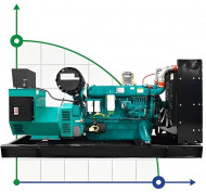 Промисловий дизельний генератор XHYW-200GF з ATS, двигун Weichai 250kVA, 200kW, 380V/50HZ відкритого типу Промисловий дизельний генератор XHYW-200GF з ATS, двигун Weichai 250kVA, 200kW, 380V/50HZ відкритого типу