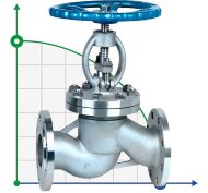 PN16 DN25 Фланцевий вентиль з нержавіючої сталі AISI 316, Seal AISI 316