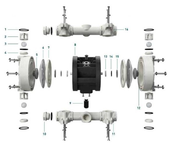 Membrana SANTOPRENE, para BOXER 250