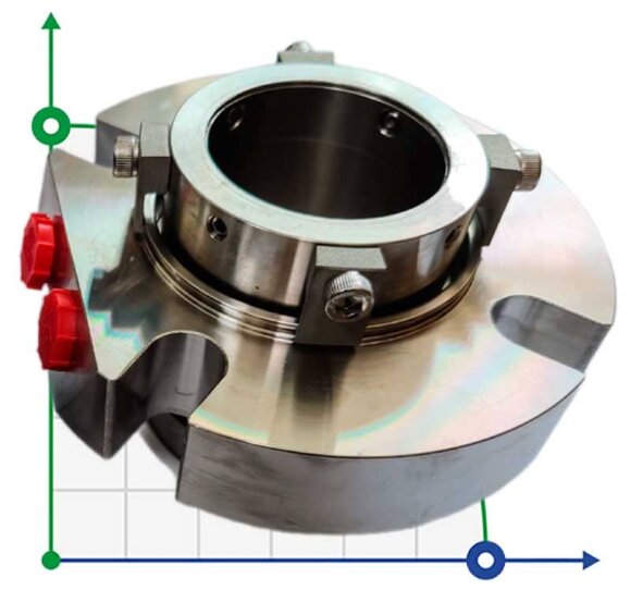 Uszczelnienie kompaktowe do mieszalnika R-BED 22, SIC/SIC/CAR/SIC/VITON, M/316