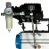 PN6 DN100 Zwischenflanschklappe, Gehäuse und Klappenscheibe AISI 304, PTFE, einfachwirkend (mit Feder) Pneumatischer Stellantrieb Ex+Stellungsregler 4-20MA