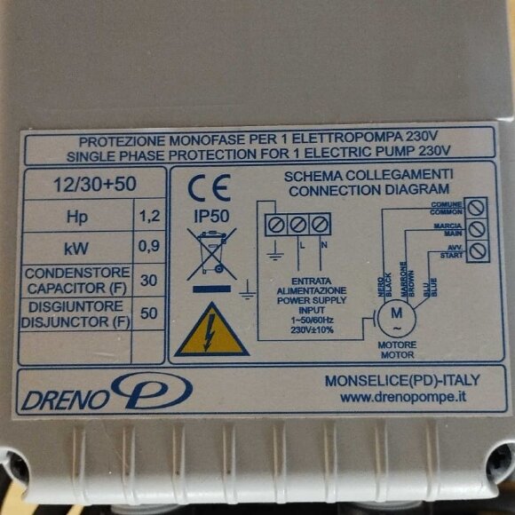 Tauchpumpe Dreno GRIX 32-2/110 M mit Schneidsystem Tauchpumpe Dreno GRIX 32-2/110 M mit Schneidsystem